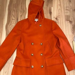 Michael Kors Wool Hooded Short Coat